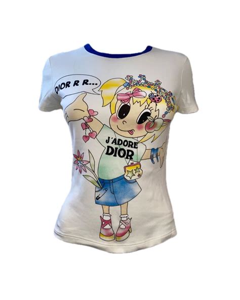 dior cartoon tee|Dior tee women's.